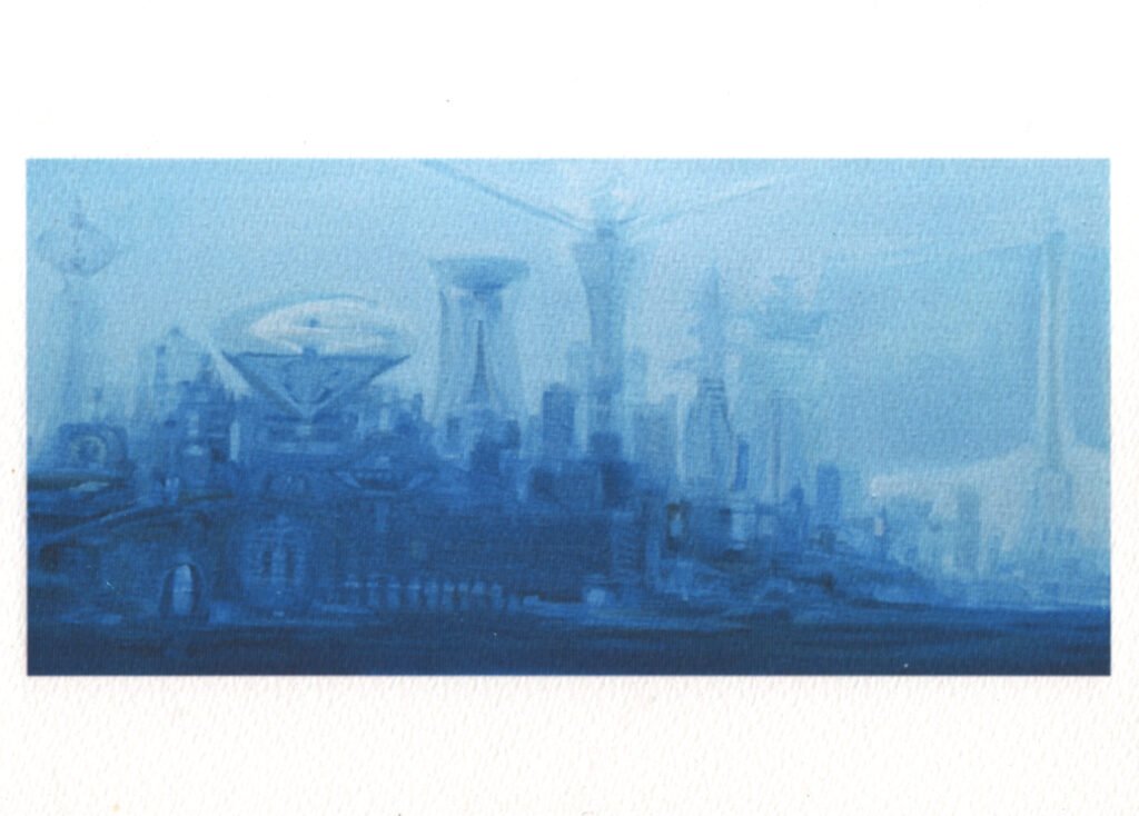 City of the future on Giclée print